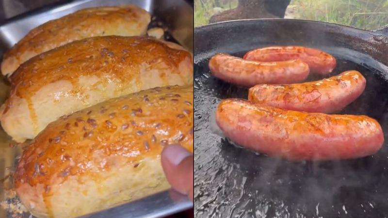 TikTok - Peruano armó un completo chileno