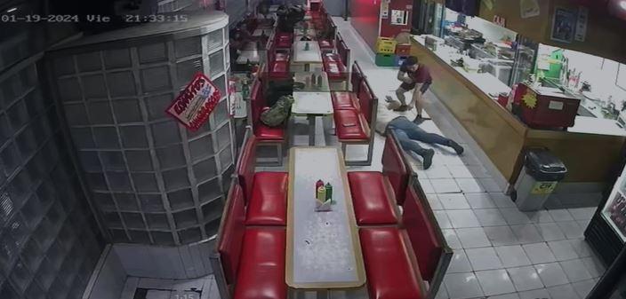 Cedido a T13 - Balacera en Estación Central