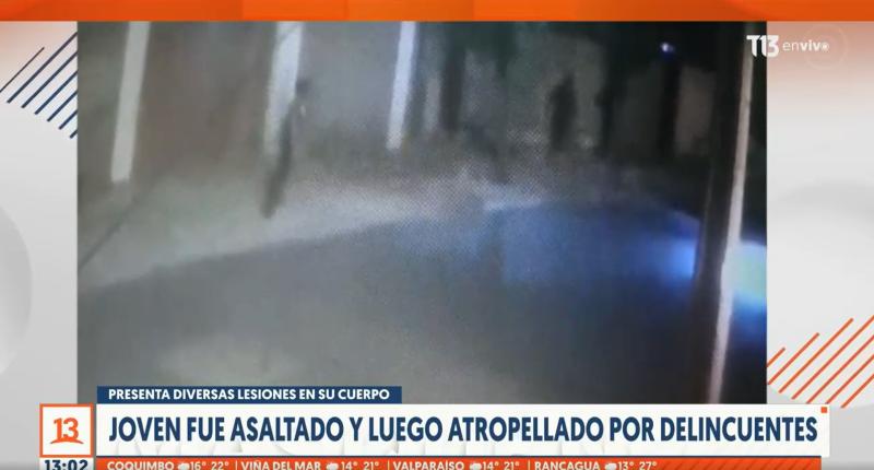 T13 - Joven asaltado y atropellado en La Florida