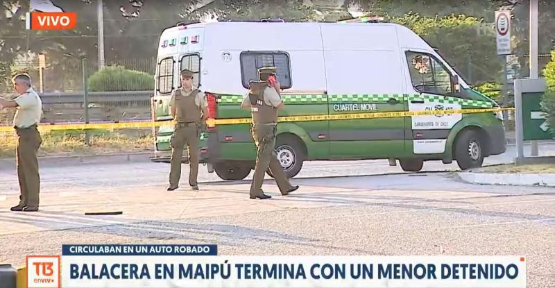 T13 - Menor de 14 años terminó detenido en Maipú