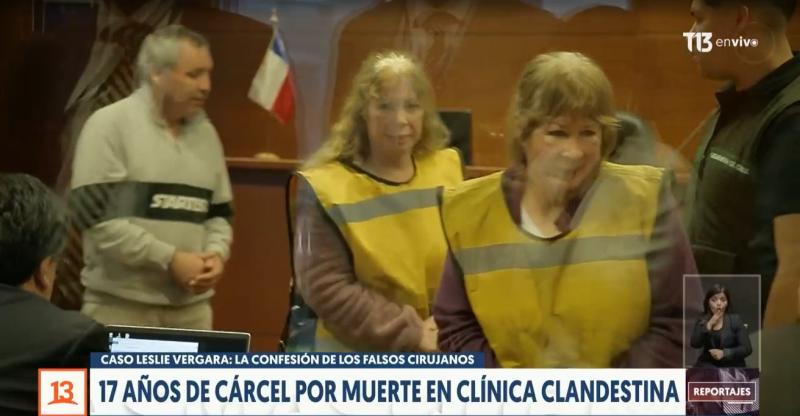 Reportajes T13 - 17 años a responsables de muerte de Leslie Vergara