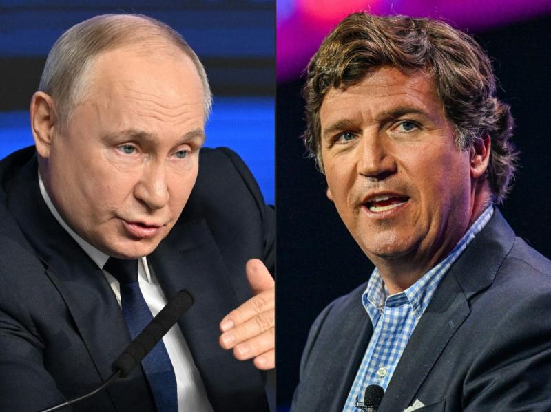 afp - Entrevista a Putin de Tucker Carlson se transmitirá el jueves