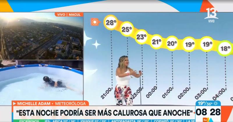 Canal 13 - Calor extremo en Santiago