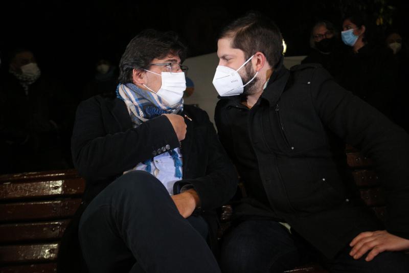 Agencia Uno - Daniel Jadue y Gabriel Boric en 2021 antes de las primarias presidenciales