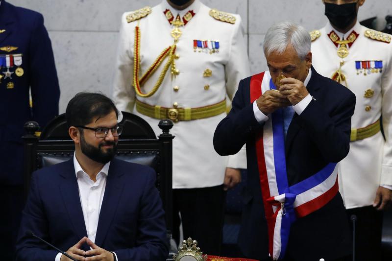 Agencia Uno - Sebastián Piñera le entregó el gobierno al actual Presidente Gabriel Boric