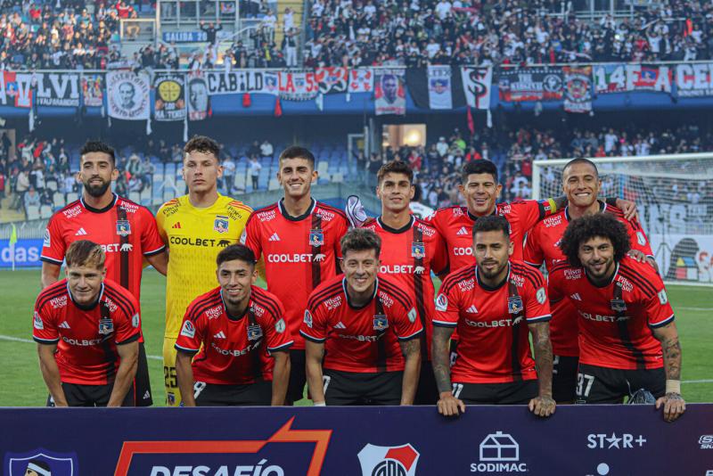 Martín Ballesteros debutó en Colo Colo en el empate amistoso 2-2 ante River - Crédito: Agencia Uno.