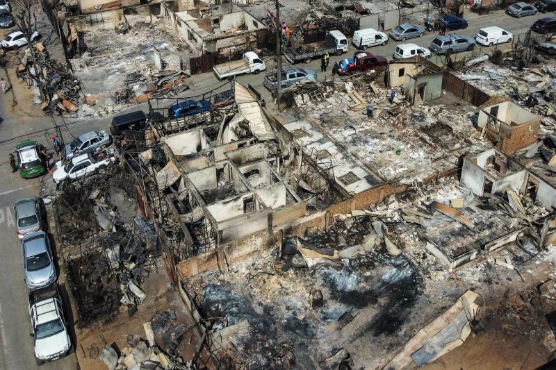 Daños por incendios forestales (referencial) - Agencia Uno