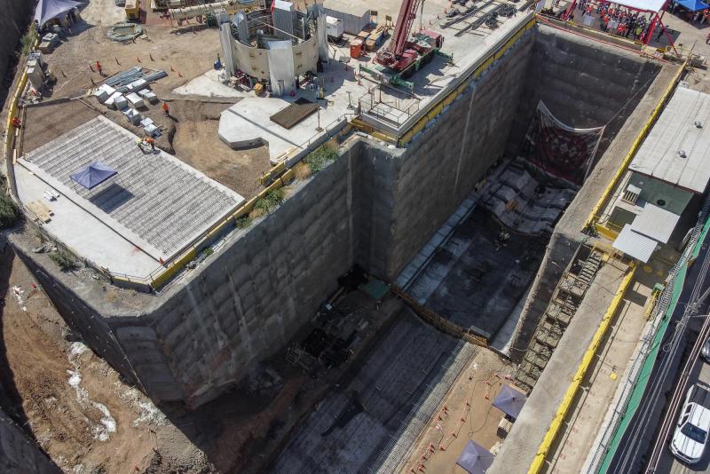 Agencia Uno - La máquina tuneladora para la construcción de la Línea 7 del Metro