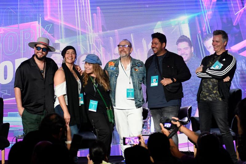 Agencia Uno - Men at Work en la conferencia de prensa de Viña 2024