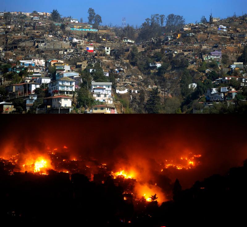 Agencia Uno - Incendios Forestales 2014 Valparaíso
