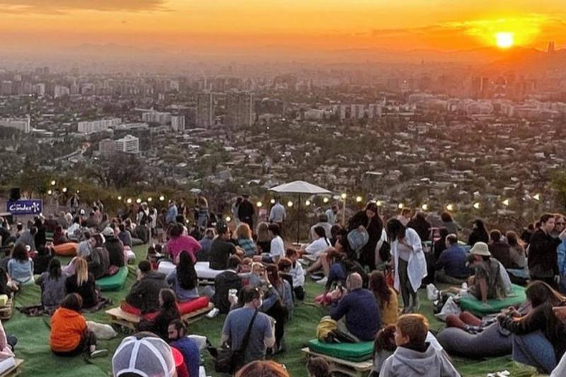 Atardecer en el Cerro Calán