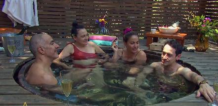 La Cabaña - En el adelanto se pudo ver al actor disfrutar junto a sus colegas