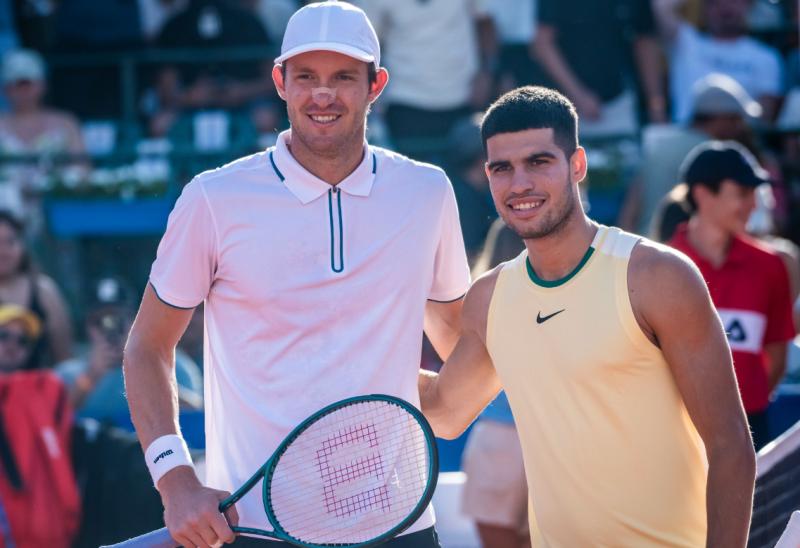 Nicolás Jarry eliminó a Carlos Alcaraz del Argentina Open 2024 - Crédito: Captura.