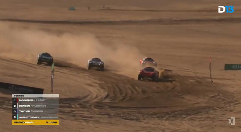 Acciona Sainz ganó la segunda jornada del Desert X Prix del Extreme E. / Foto: Captura