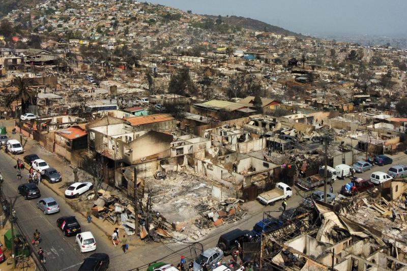 Daños por incendios en Viña del Mar - Agencia Uno