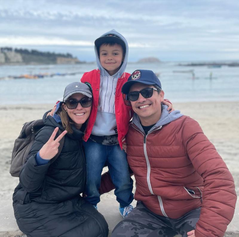 Maly Jorquiera, Sergio Freire y el hijo de ambos - Instagram