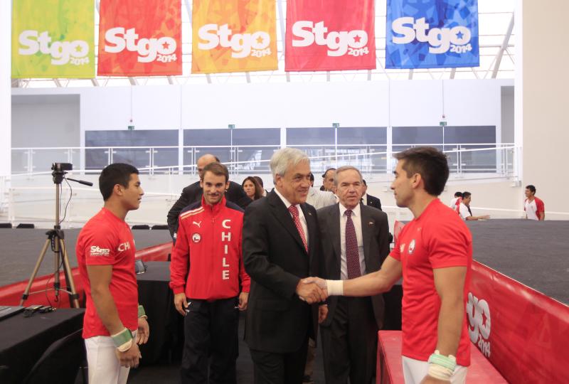 Sebastián Piñera en la inauguración de infraestructura de cara a Santiago 2023 - Créditos: IND
