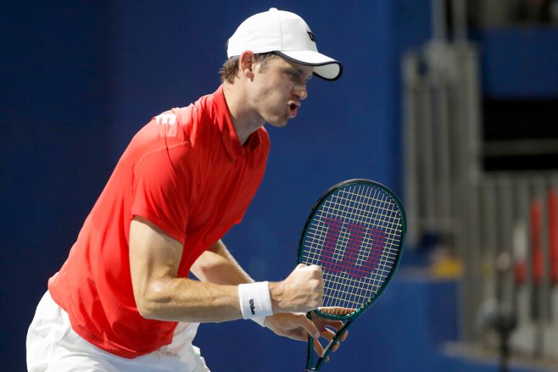 Nicolás Jarry brilló ante Juan Pablo Varillas en la Copa Davis - Crédito: Photosport.