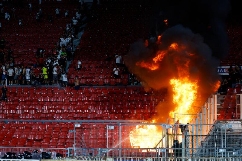 La temporada 2024 del fútbol chileno arrancó con un bochorno en la Supercopa de Chile - Crédito: Photosport.