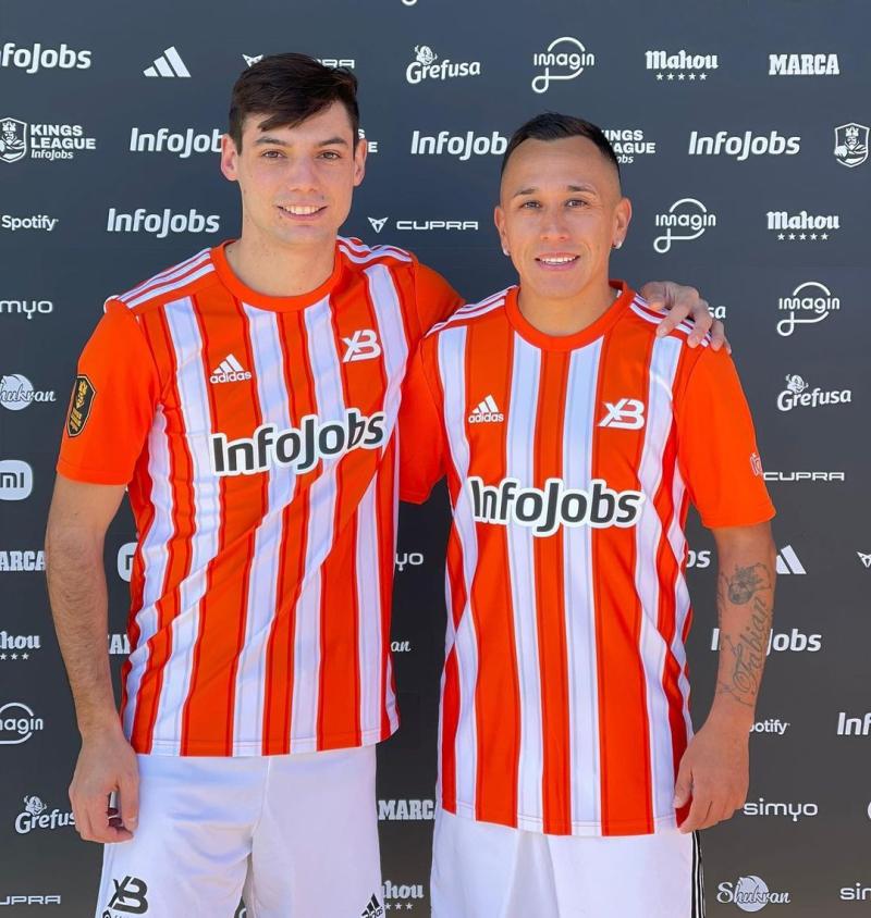 Fabián Orellana y Benjamín Sierra, los dos chilenos que estuvieron en la Kings League / Créditos: Instagram