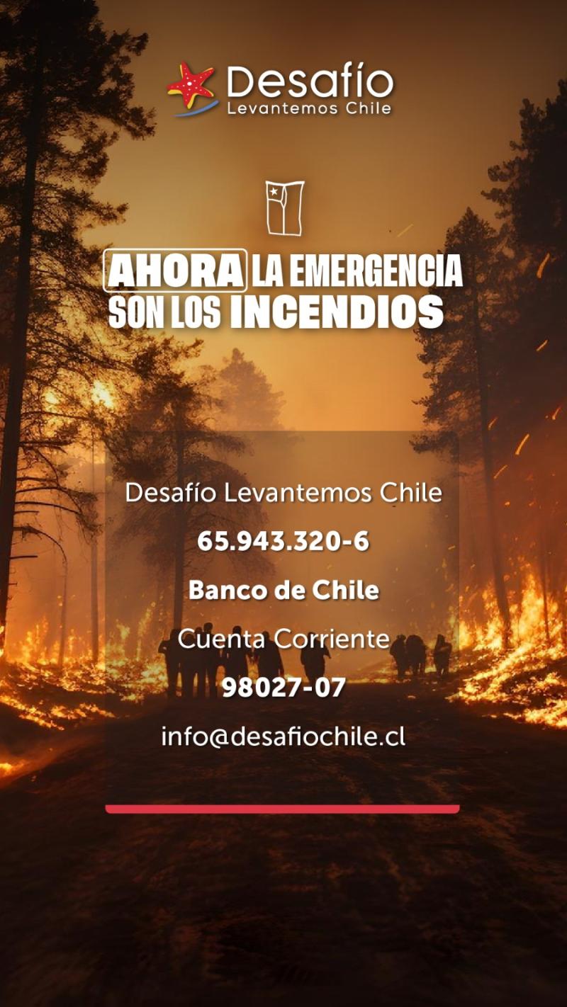 Desafío Levantemos Chile inicia campaña para ayudar a familias afectadas por incendios forestales: ¿Cómo donar?