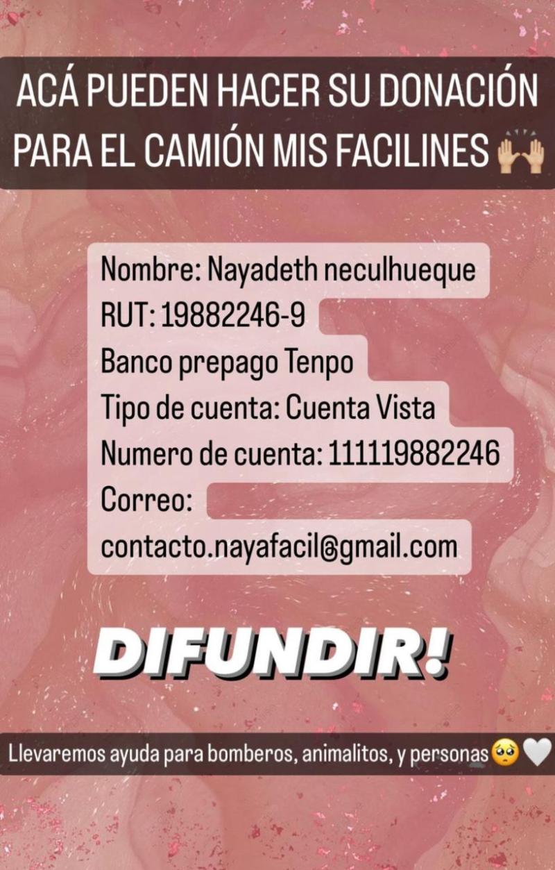 Naya Fácil habilitó cuenta para donaciones para damnificados por incendios forestales.