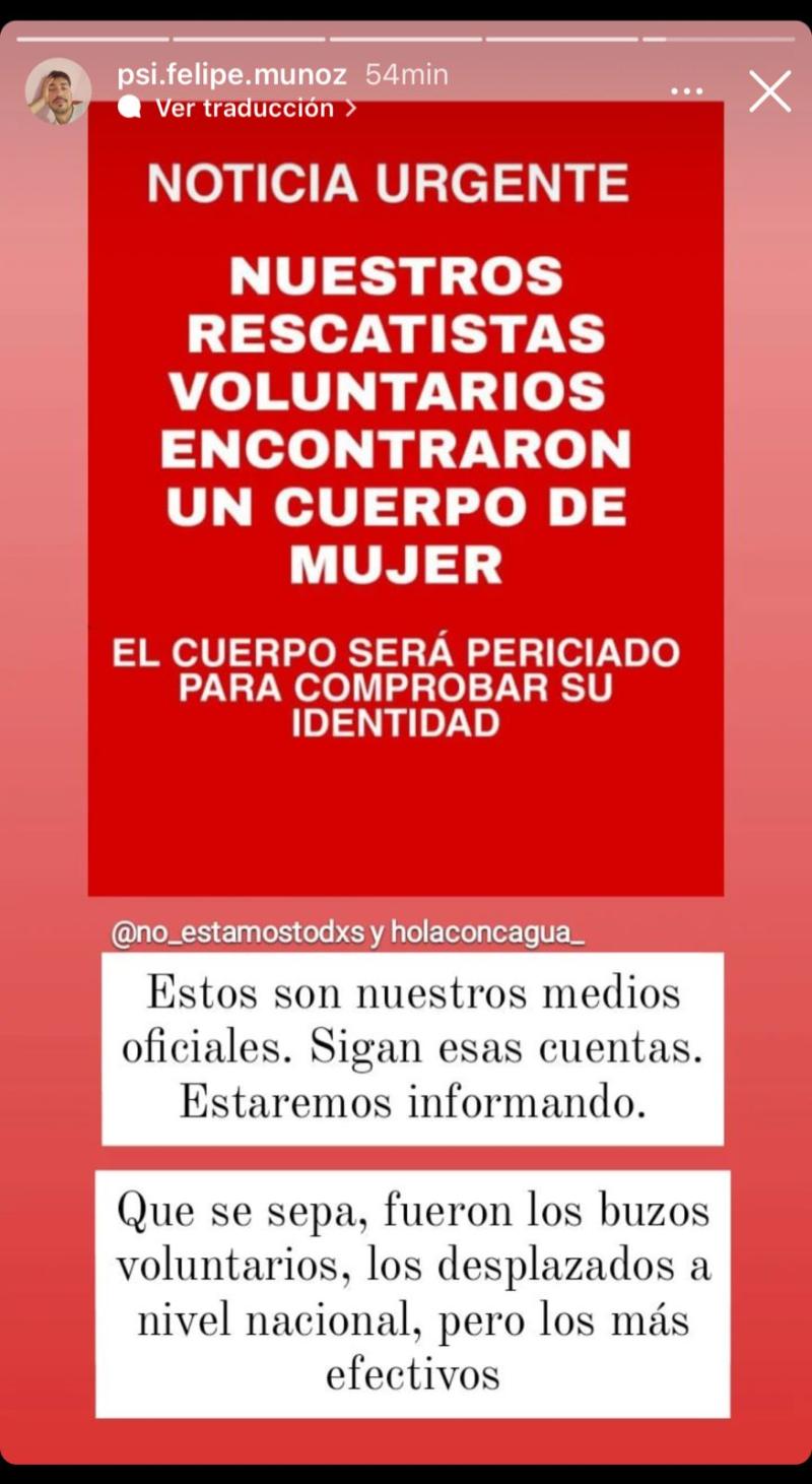 Reportan hallazgo de cuerpo de mujer en río Aconcagua: Vocero de familia de Michelle Silva lo informó