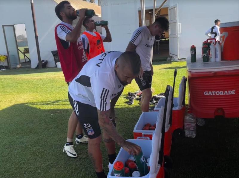 Colo Colo se sometió a un test de hidratación - Crédito: Agencia Dos Alas