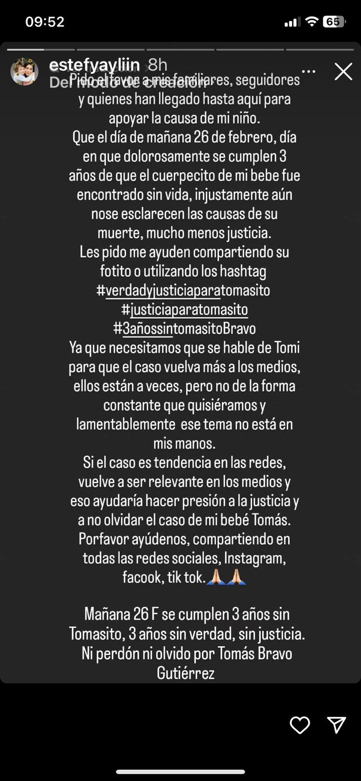 Estefanía Gutiérrez en Instagram