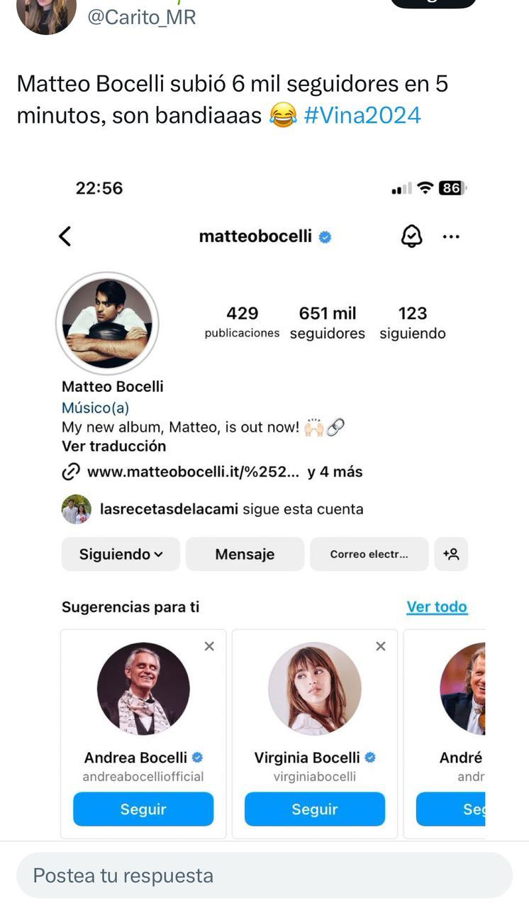 Instagram - Matteo Bocelli