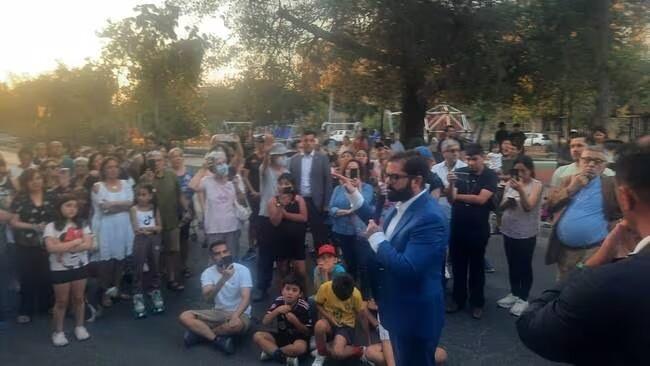 Aton - Presidente Boric en Barrio Yungay