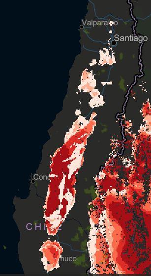 Conaf activa Botón Rojo en siete regiones del país por Incendios Forestales