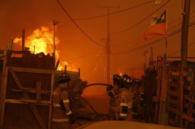 Agencia Uno - Alerta SAE en incendios de Valparaíso
