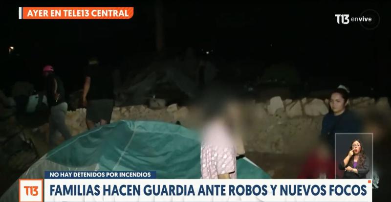 T13 - Incendios forestales en región de Valparaíso