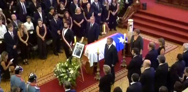 Última guardia de honor al ex Presidente Sebastián Piñera