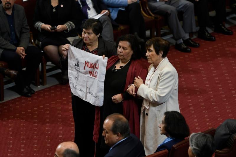 Agencia Uno - Diputadas PC Carmen Hertz y Lorena Pizarro