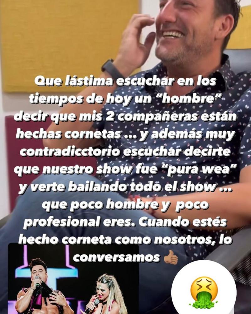 instagram - Bruno Zaretti le respondió a Daniel Fuenzalida