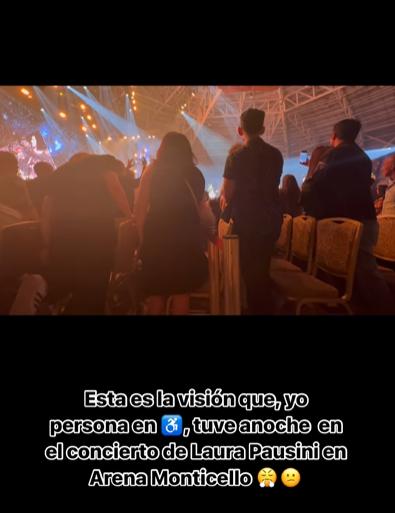 Instagram @macacabrillana - Deportista nacional denunció falta de inclusión en concierto de Laura Pausini