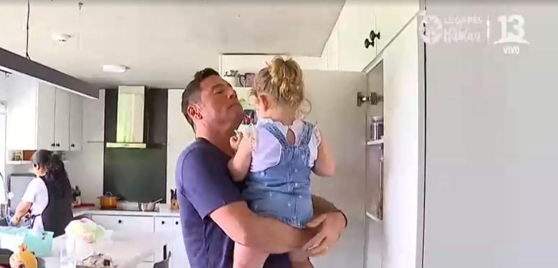 Pancho Saavedra mostró por primera vez a su hija Laura en TV