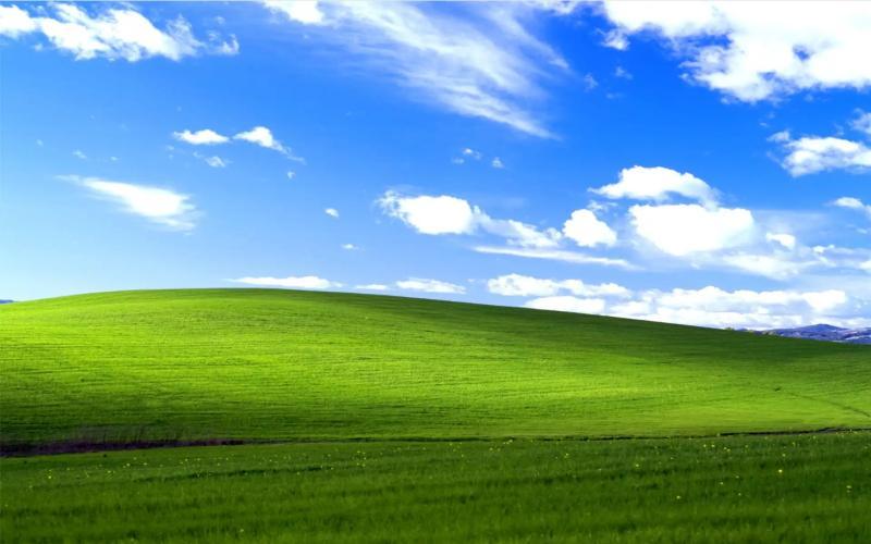 Wallpaper "Bliss" del sistema operativo Windows XP de Microsoft
