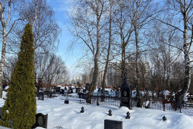 Vista general del cementerio de Borisovskoye, en Moscú - Reuters