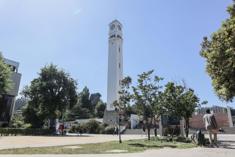 Captan brutal pelea entre jóvenes y guardias dentro de la Universidad de Concepción