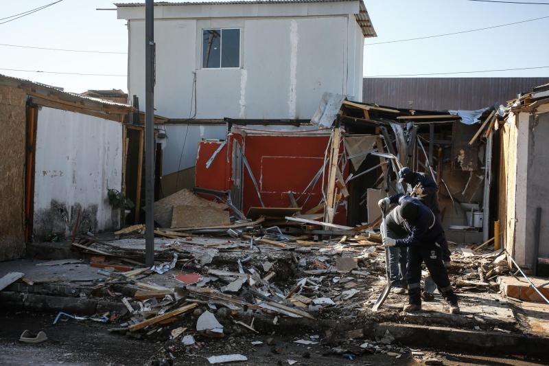 Desalojo y demolición en toma de Maipú - Agencia Uno