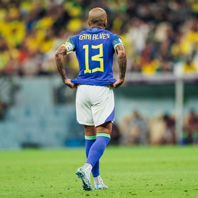 Dani Alves jugó con Brasil el Mundial Qatar 2022 - Créditos: Instagram