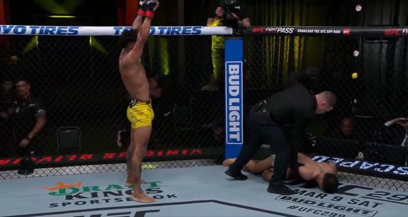 Postulan el KO de Vinícius Oliveira como uno de los mejores del año en la UFC. / Foto: Captura