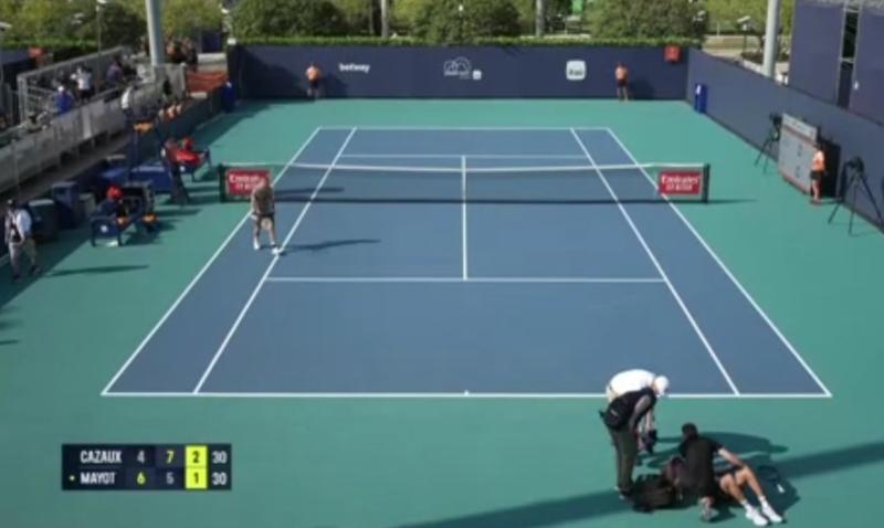 Arthur Cazaux asustó a todos en el Masters de Miami - Crédito: Captura.