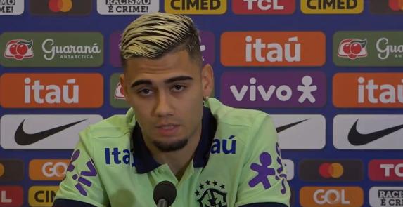 Andreas Pereira durante la conferencia de prensa / Créditos: Captura TNT