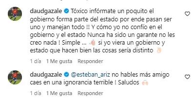 El mensaje de Daúd Gazale contra el Censo / Captura Instagram