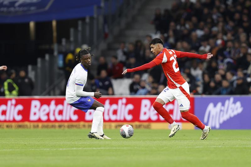 Darío Osorio ante Francia / Créditos: La Roja