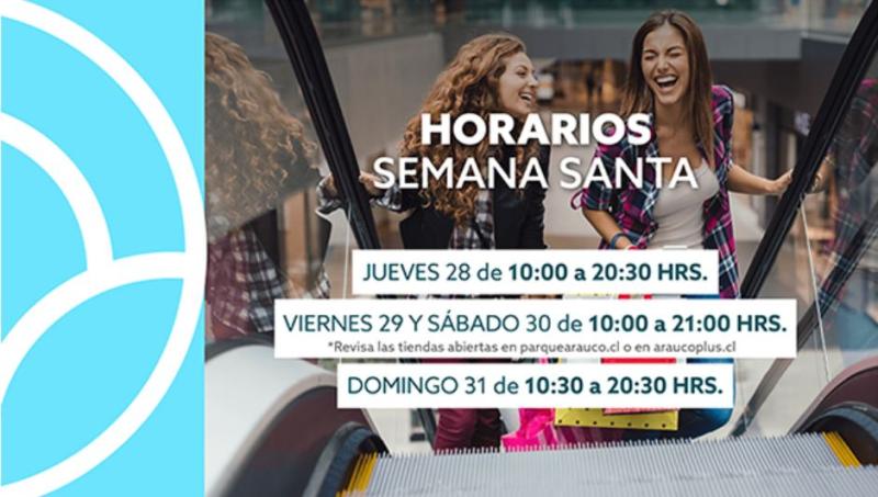 Parque Arauco - Horarios de Semana Santa
